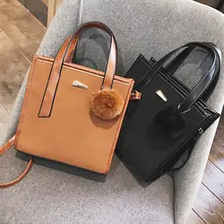 LANLOU женские сумки на ремне для женщин Новая мода crossbody сумка Роскошные Сумки женские Сумки Дизайнерская Дорожная сумка с комочком шерсти