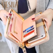 Purse Wallet Female Famous Brand Card Holders Cellphone Pocket Gifts For Women Money Bag Clutch purse women long wallets bow clutch bag female card holder cellphone pocket famous brand lady money bag high quality coin wallet
