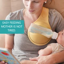 Soporte de botella de leche para mamás y papá, práctico alimentador con rotación libre, fácil de alimentar
