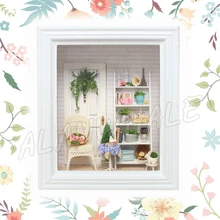 Миниатюрный Кукольный дом Солнечный свет Zakka комната стереоскопическая Рамка DIY кукольная мебель ремесла игрушки для подростков Модели Строительные наборы