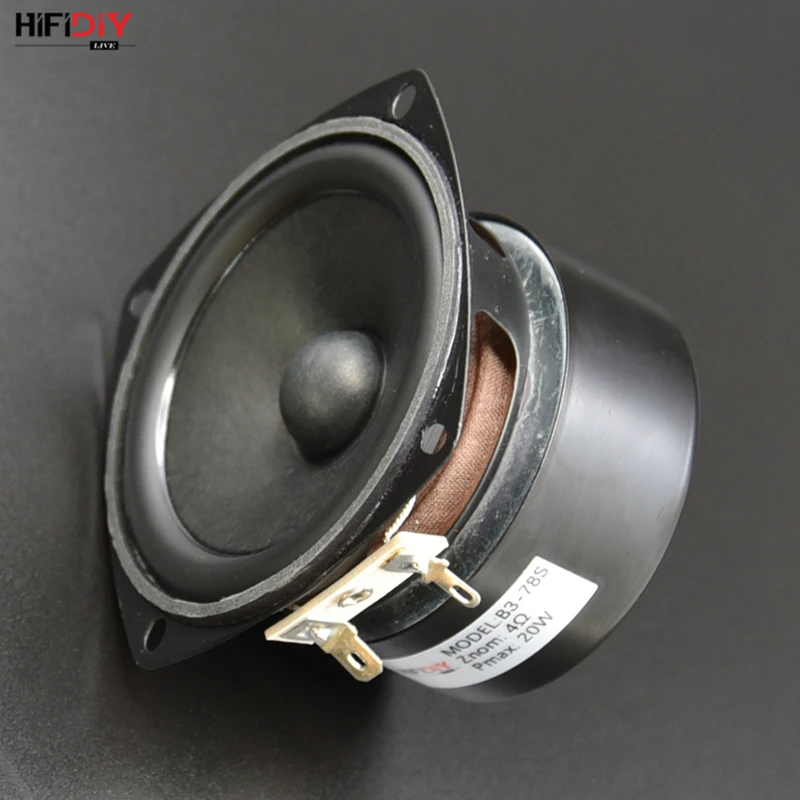 HIFIDIY LIVE Hi-Fi 3 дюймов 78 мм полный частотный динамик блок 4OHM 20 Вт высокое альт бас громкоговоритель B3-78S