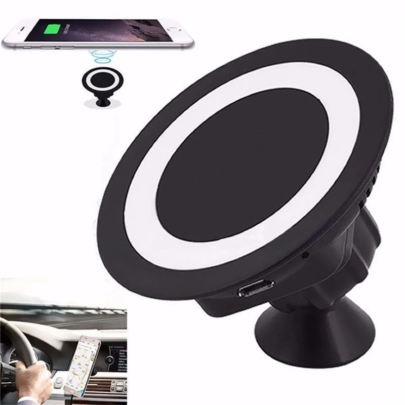 360 Rotary Car Mobile Phone Holder Car Wireless Charger Universal