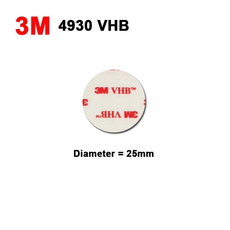 3 м двусторонняя акриловая пена клейкой ленты VHB 4930 высечки высокая производительность белого цвета/25 мм Круг/мы можем предложить другой
