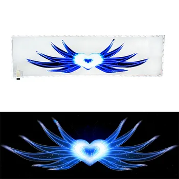 

LED Car Atmosphere Lamp Music Rhythm Cold Light Sticker Sound Activated Equalizer Horn Decoration Car Sticker M8617