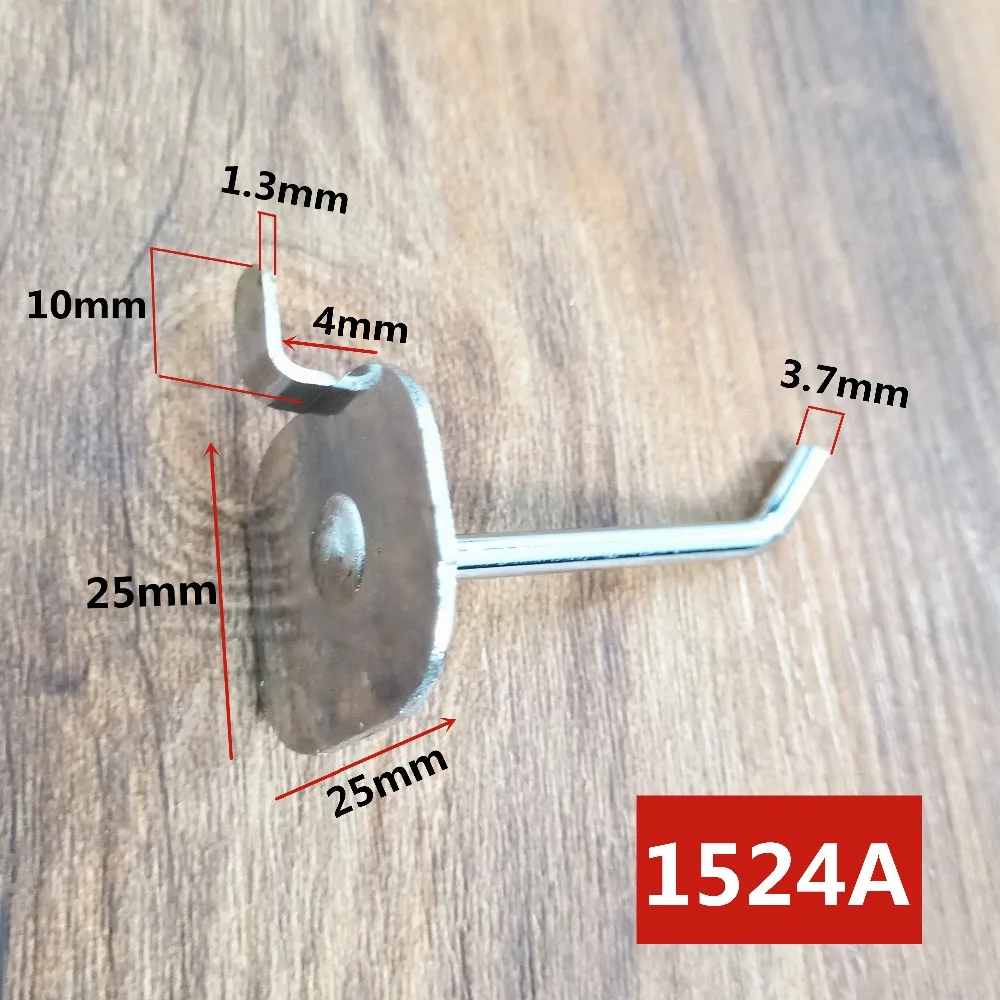 2 шт./лот форма яблока холоднокатаная сталь супер рынок крюк дисплей крючки одиночная линия холоднокатаная сталь Pegboard Крючки#1524