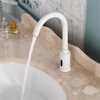 

ITAS9126 Sense faucet automatic free-touch white suitable for laboratories hospitals public toilets no rust fastness (E)