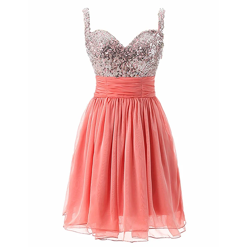 

Doragrace vestidos de festa Sweetheart Sleeveless Short Chiffon Party Dress Birthday Dress Homecoming Dresses