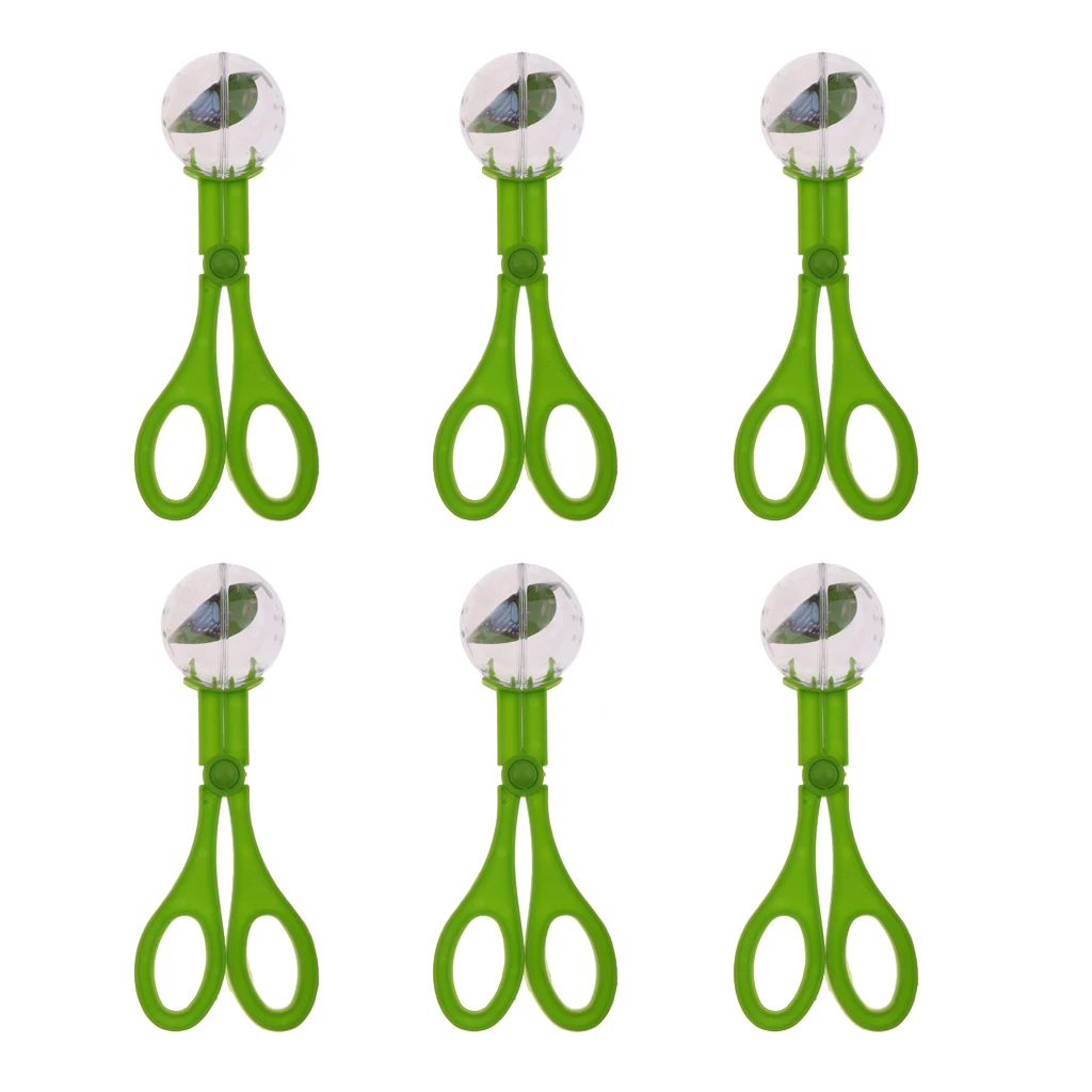 6Pcs 18.5cm Reptile Terrarium Spider Cricket Insects Catch Clamp Anti Bug Trap Aquarium Litter Feeding Cleaning Tools