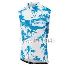 Morvelo Команда Лето без рукавов Велоспорт Джерси Мужчины Триатлон для езды на велосипеде одежда Ropa Ciclismo hombre велосипед рубашки ткань