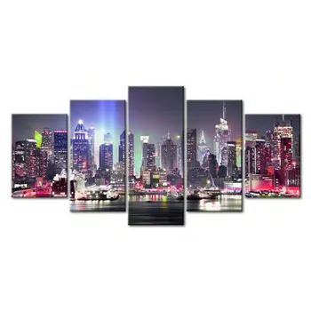 

3d diamond embroidered landscape full square / round 5 spell diamond painting city night diy 5d diamond mosaic home decoration
