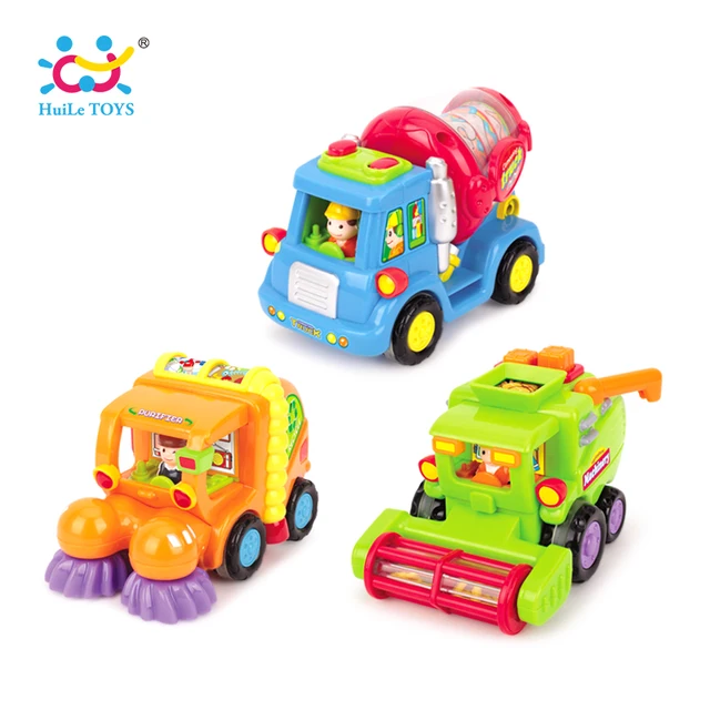 (Set of 3) Wholesale Baby Toys Push & Go Friction Powered Car Toy