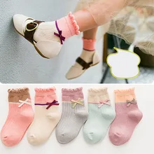 5 пар в комплекте, носки для маленьких мальчиков детские осенне-зимние носки с героями мультфильмов для девочек, детские спортивные Разноцветные носки Kawaii для маленьких девочек, одежда