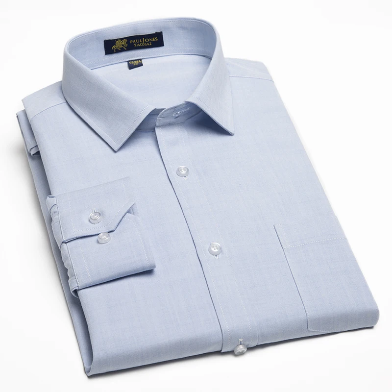 

High Quality Cotton And Linen Comfortable Men Dress Shirts Men's Long Sleeve Business Shirts