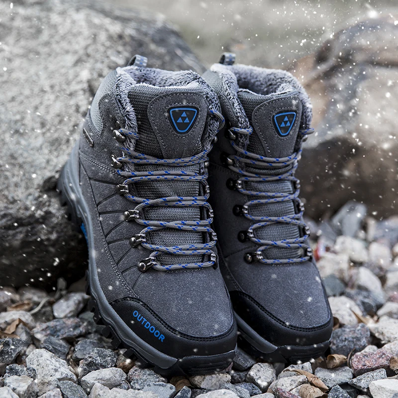 Confortáveis Da Marca De Homem Chaussures À verde Masculino Água Botas Prova Preto Sapatilhas Sapatos Quente Casuais D' Calçado cinza Luxo Neve Homens Inverno Hommes Dos Pelúcia TqnR7Pn