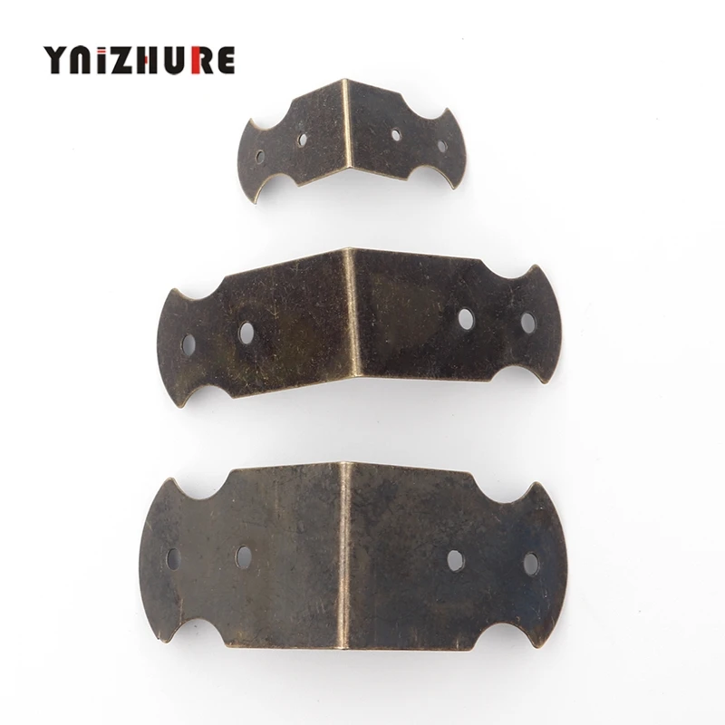 Vintage Luggage Case Box Corner,Flower Corners,Brackets Decorative,Furniture Decoration Box Corner,Bronze Tone,50Pcs