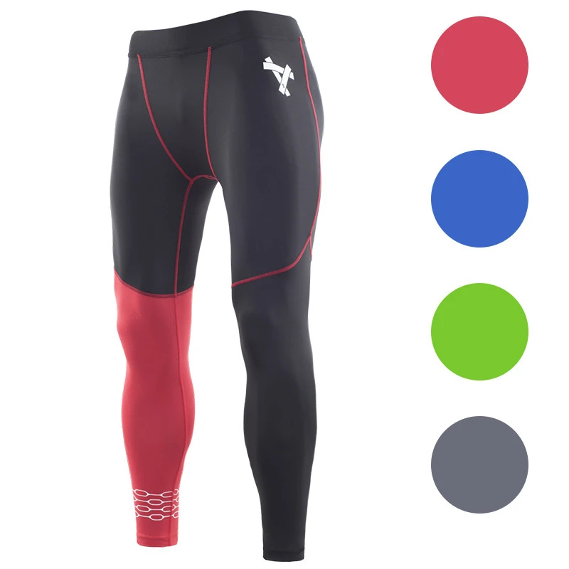 SOFIE Men Running Tights Black with Red 