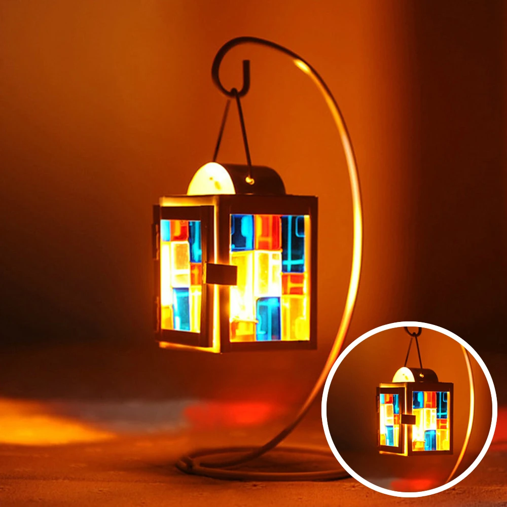 1 шт. Железный свадебный подсвечник винтажный фонарь в форме ...