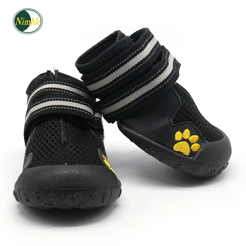 

NIMBLE Pet Dog Shoes 4Pcs/Set Small Medium Large Sizes Outdoor Sports Mountain Wearable Running Boots Breathable Dogs Shoes