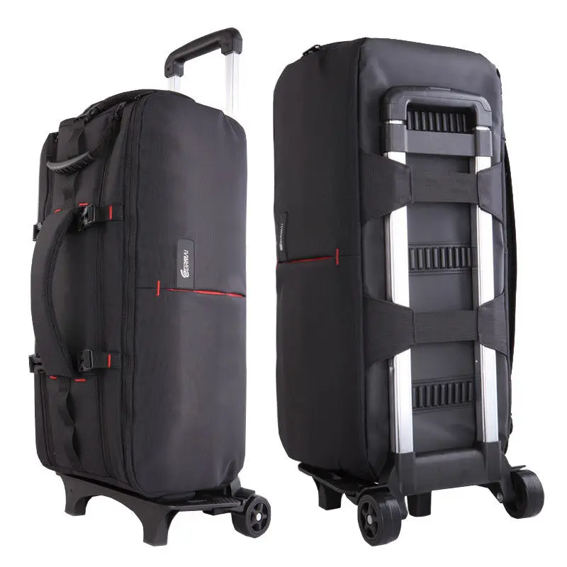 

Camera Bag Nylon Shoulder Backpack Trolley Case for Canon Nikon DSLR Traveling Thick Vidicon Draw-bar Box