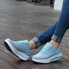 Women Sneakers high 2019 Platform Womens Casual Shoes Ladies Basket Femme Wedges Trainers Zapatillas Deportivas Mujer