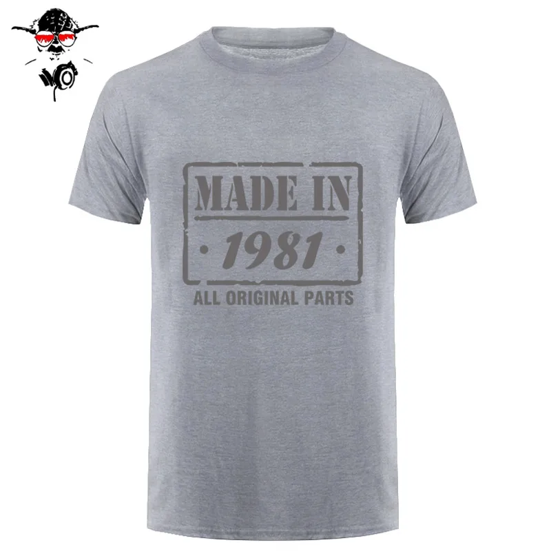 T Shirt Made In 1981 Mens Funny T SHIRT mens clothing 37rd Birthday