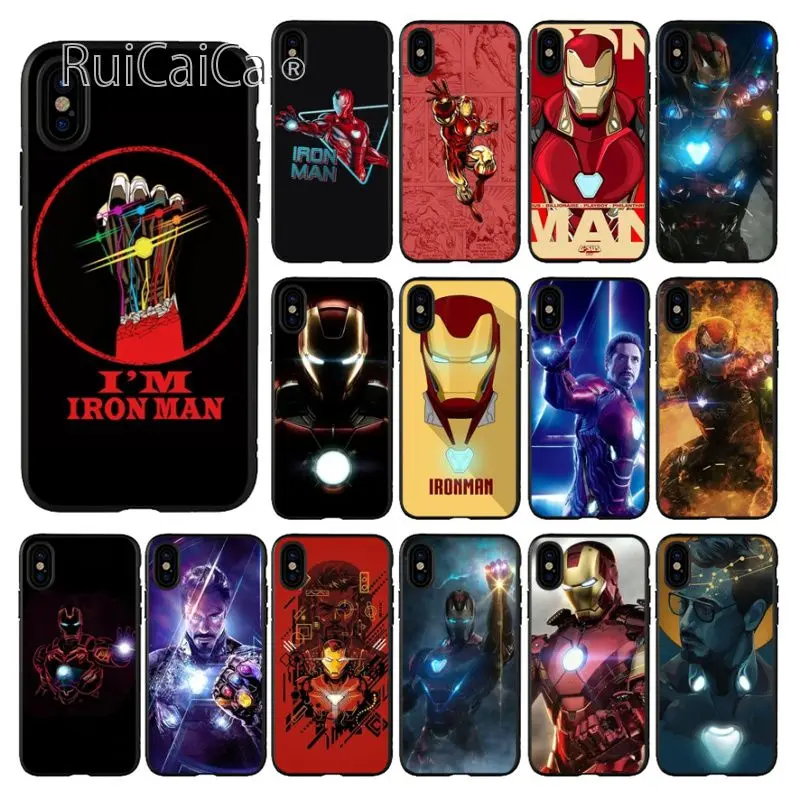 

Ruicaica Marvel Avengers Endgame I'M ironman Customer Quality Phone Case for iPhone X XS MAX 6 6s 7 7plus 8 8Plus 5 5S SE XR