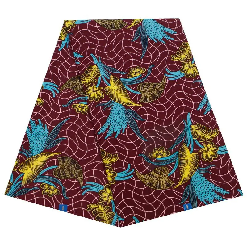 

Latest fashion Ankara African printing wax fabric guaranteed real dutch wax fabric 100% cotton sewing for party dress 6yards