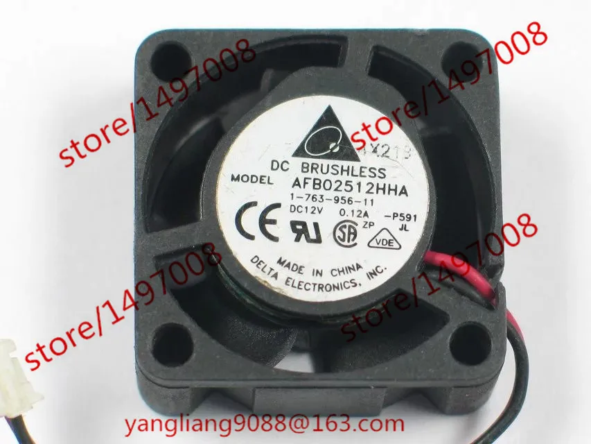 Охлаждающий вентилятор для сервера Delta Electronics AFB02512HHA P591 DC 12 В 0.12A 2 wire 25x25x10 мм|cooling