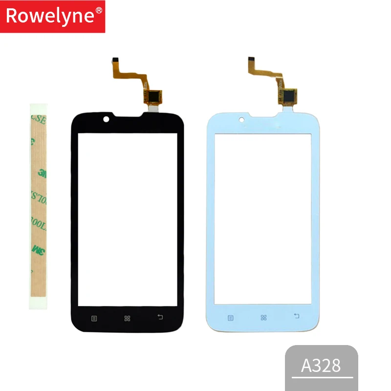 

New HighGlass TouchGlass For Lenovo A328 A328T Touch Screen Digitizer Panel Front Outer Front Glass Lens Sensor Free Adhesive