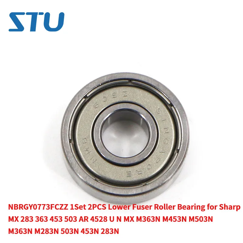 

NBRGY0773FCZZ 1Set Lower Fuser Roller Bearing for Sharp MX 283 363 453 503 AR 4528 MX M363N M453N M503N M363N M283N 503N 453N