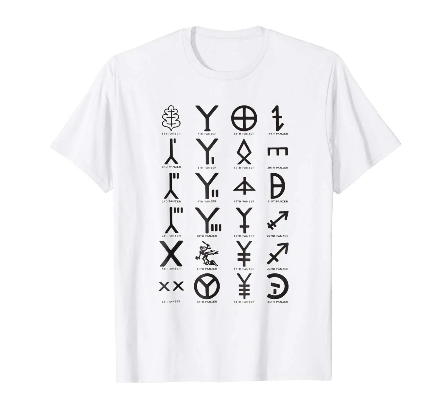 

2019 Fashion Panzer Divisions Wehrmacht Symbols Insignia Tshirt Gift Tees
