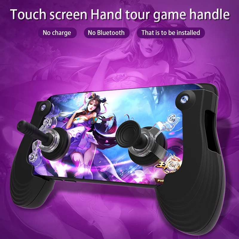 

EDAL Mini Gamepad Sucker Rocker Phone Screen Game Joystick for IOS Android Smartphones Games Gamepad Controller