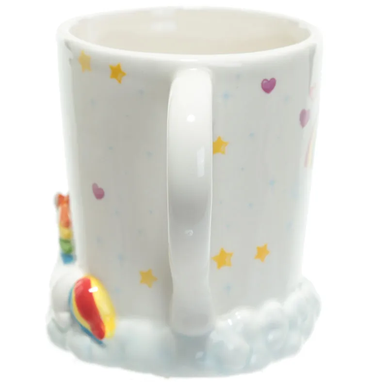 Новая кружка Единорог 3D керамическая чашка для кофе с радугой и белыми облаками "Я не верю людям"