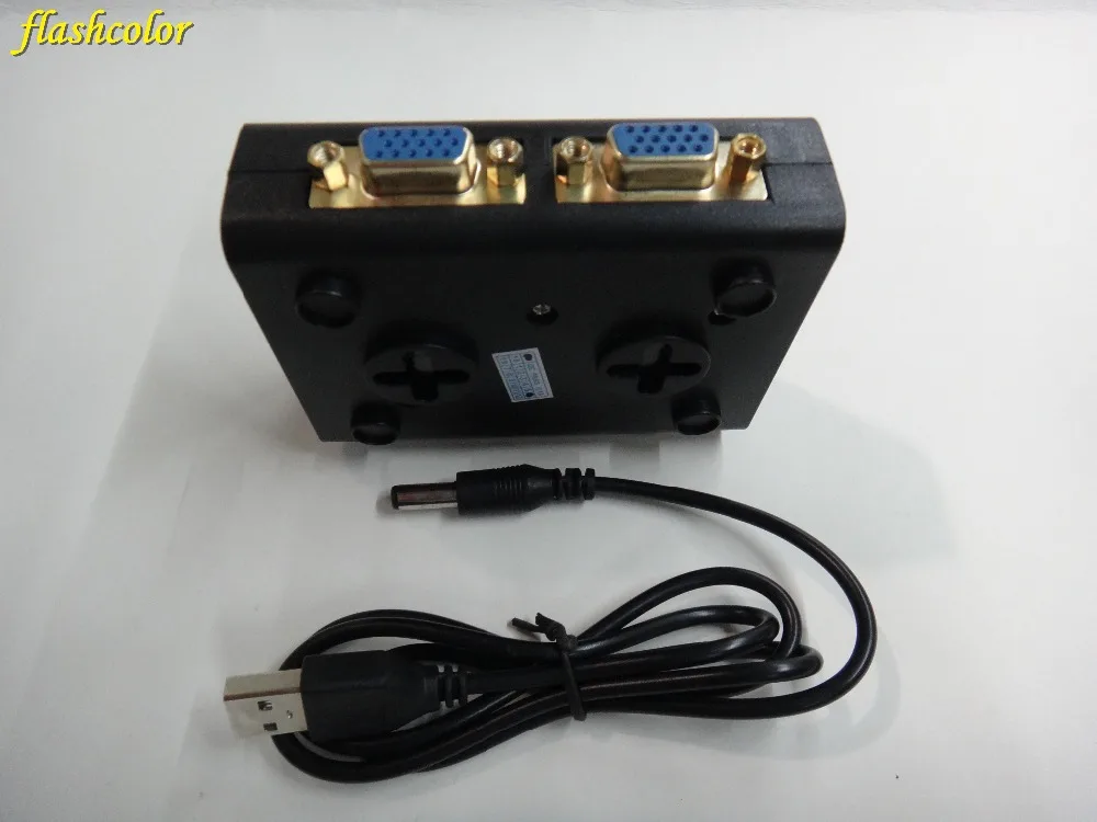 Flashcolor vga splitter 4 порта VGA Video Splitter 250 мГц 1 вход 4 выхода Поддержка USB адаптер питания