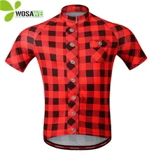 WOSAWE Summer Pro Team Plaid Cycling Jersey Men Short Sleeve T Shirt MTB Bike Bicycle Breathable Sportswear Cycle Clothes M-3XL WOSAWE Summer Pro Team Plaid Cycling Jersey Men Short Sleeve T Shirt MTB Bike Bicycle Breathable Sportswear Cycle Clothes M-3XL