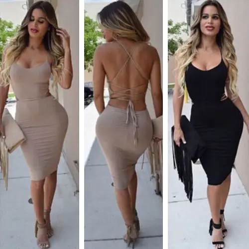 women's bandage bodycon