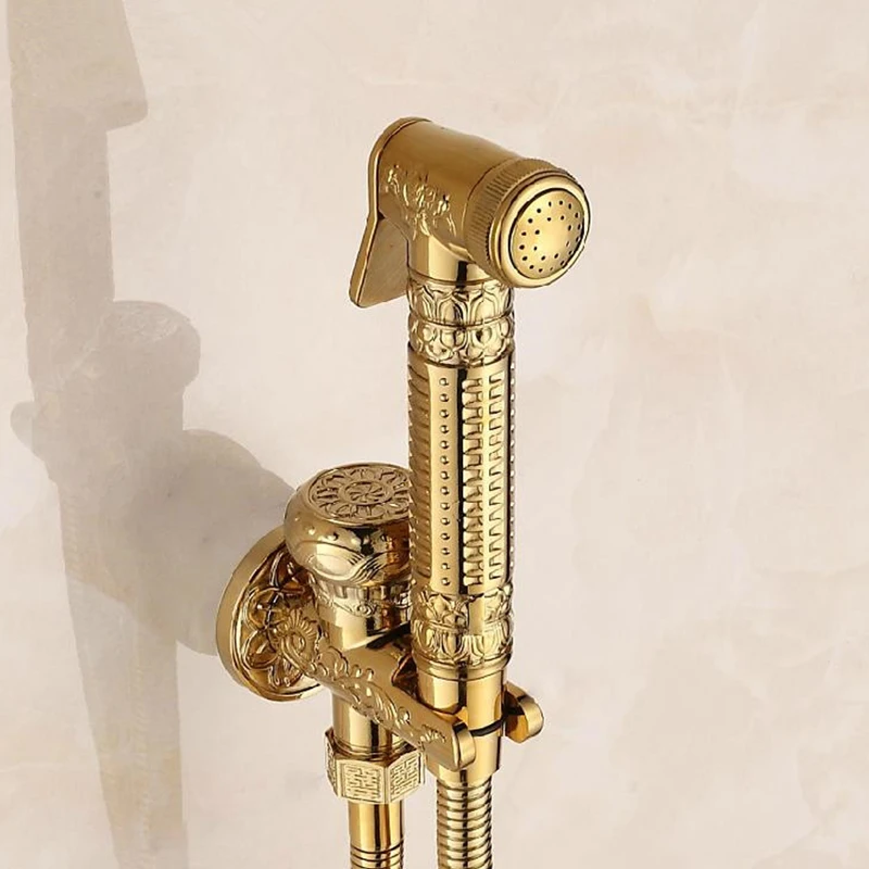 Buy Retro Handheld Bidet Faucet Set Antique Brass