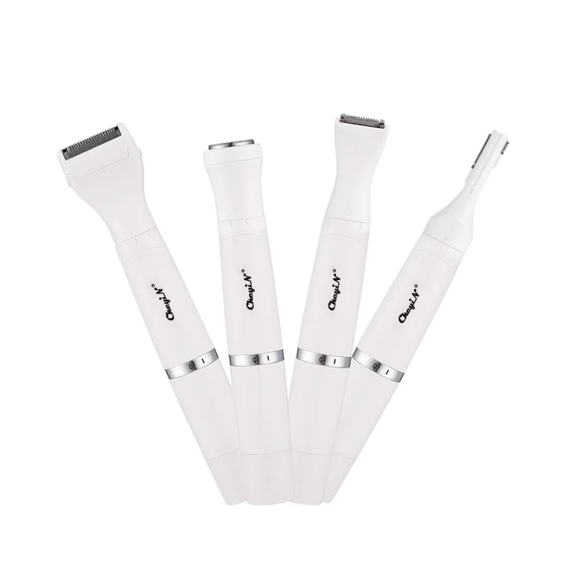 

4 in1 Electric Eyebrow Trimmer Makeup Shaveyr Women Hair Remover USB Rechargeable Epilator Female Shaving Razor Trimmer Face