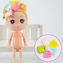 High Quality 1 font b PC b font Cute Doll for Kids Birthday with Flower Headwear