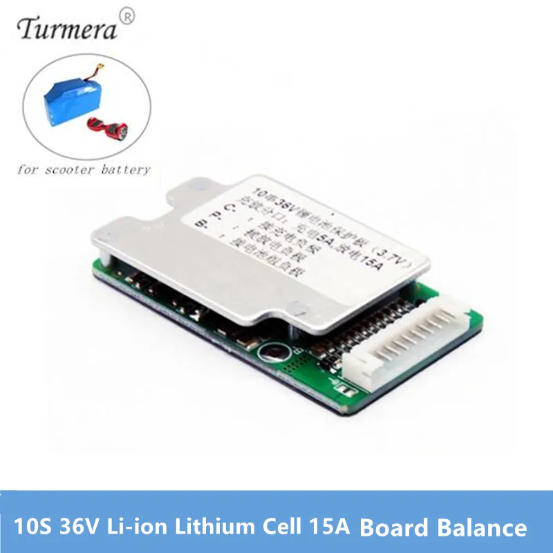 

10S 36V Li-ion Lithium Cell 15A E-bike battery 18650 Battery Protection BMS PCB Board Balance Used for 36v 8ah 10ah 12ah Turmera