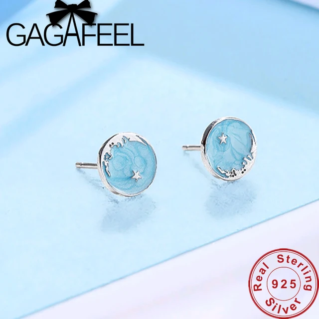 Us 3 08 30 Off Gagafeel 2019 Spring Blue Star Moon Stud Earrings For Women Universe Planet Circle 925 Sterling Silver In Us 3 08 30 Off Gagafeel 2019 Spring Blue Star Moon Stud Earrings For Women Universe Planet Circle 925 Sterling Silver In
