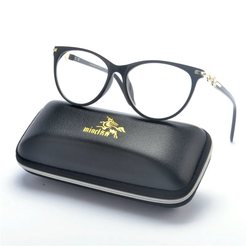 

Female Sexy Cat Eyeglasses Frame Luxury Brand Small Spectacles Without Degree Retro Myopia Nerd Clear Optical Glasses Women FML