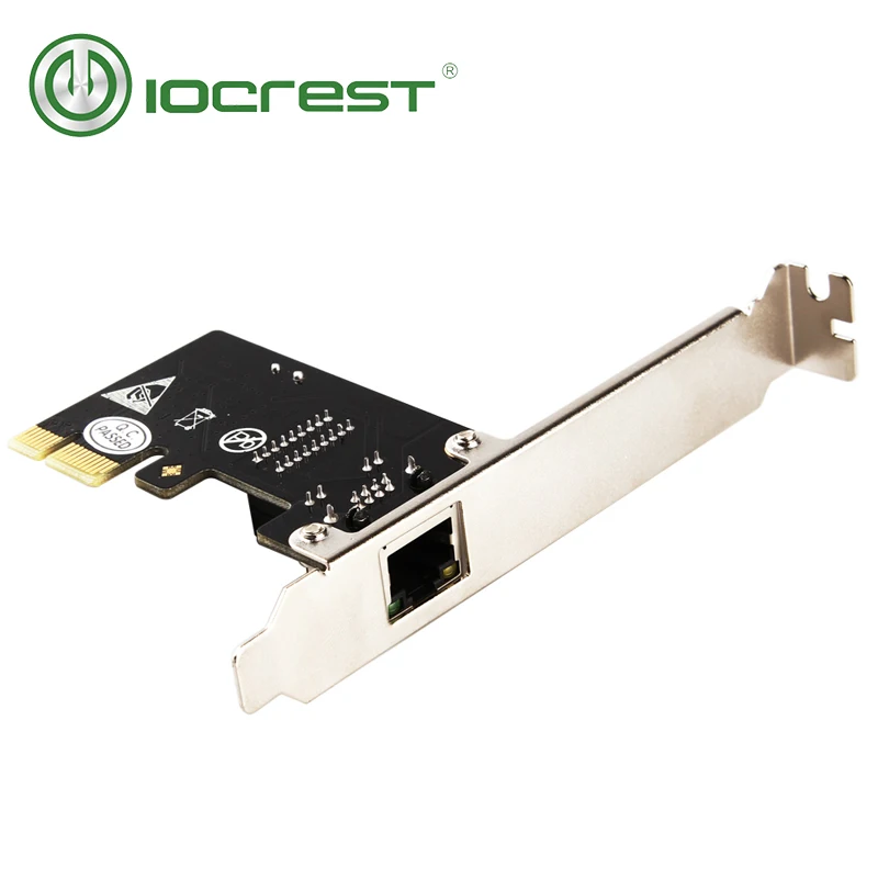 IOCREST Однопортовый гигабитный ethernet realtek чип PCI Express lan контроллер карты rtl8111F pcie сетевой адаптер с RJ45 портом