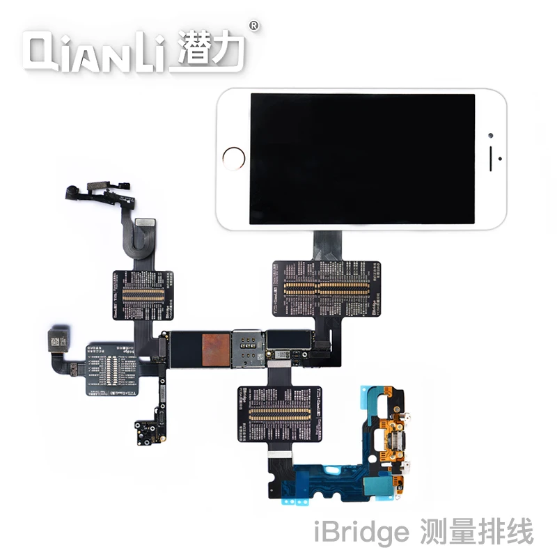 QIANLI iBridge Measuring Wiring Seat For IPHONE 6 6P 6S 6SP 7 7P Motherboard PIN resistance Voltage signal Test extension line |