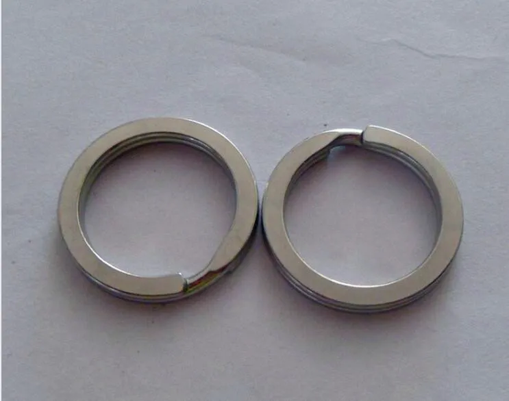 100pcs Stainless Steel Split Ring Diameter from 17mm to 35mm Heavy Duty Double Ring Connector Accessories