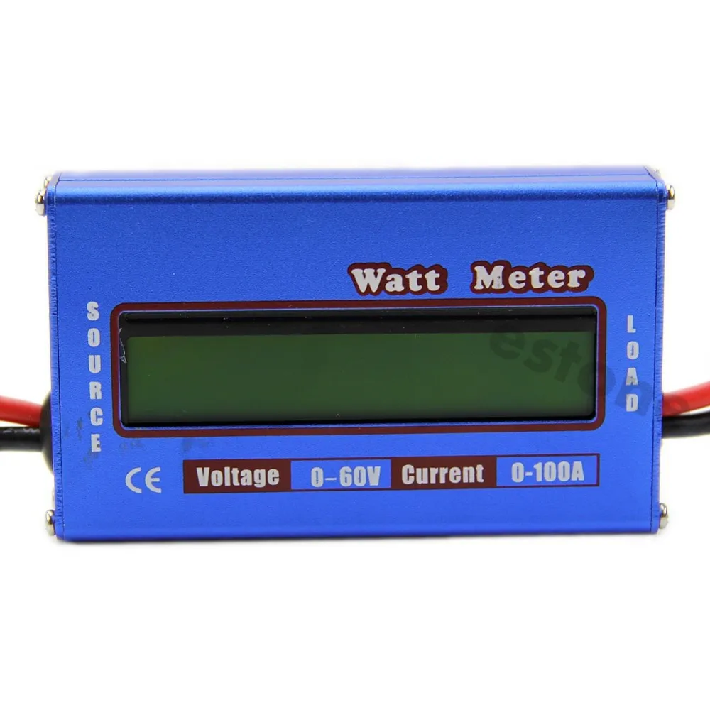 Цифровой 60 V/100A анализатор мощности батареи Ватт метр балансир для DC RC