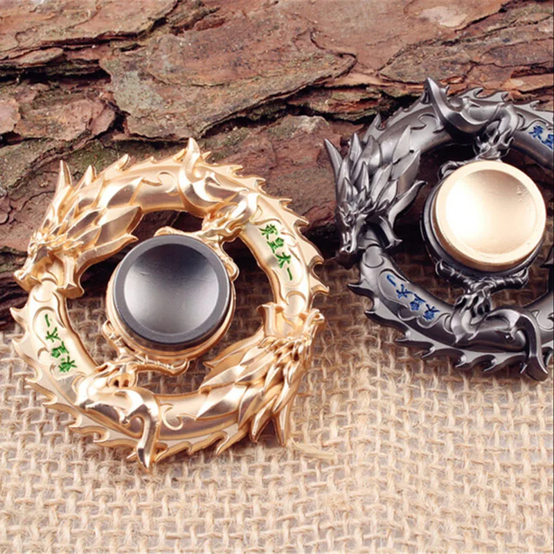 

Dragon Metal Fidget Spinner King Glory Zinc Alloy Gyro Rotary Hand Spinner For Autism Focus Stress Fingertip Toys Gifts For Kids