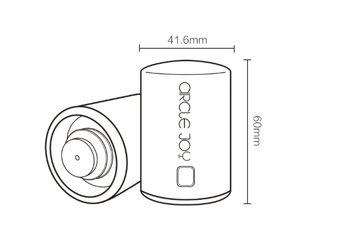 Xiaomi Circle Joy винная пробка круглая нержавеющая сталь Красное вино мини-пробка вакуумный эффективный сохранение памяти интеграционный подарок