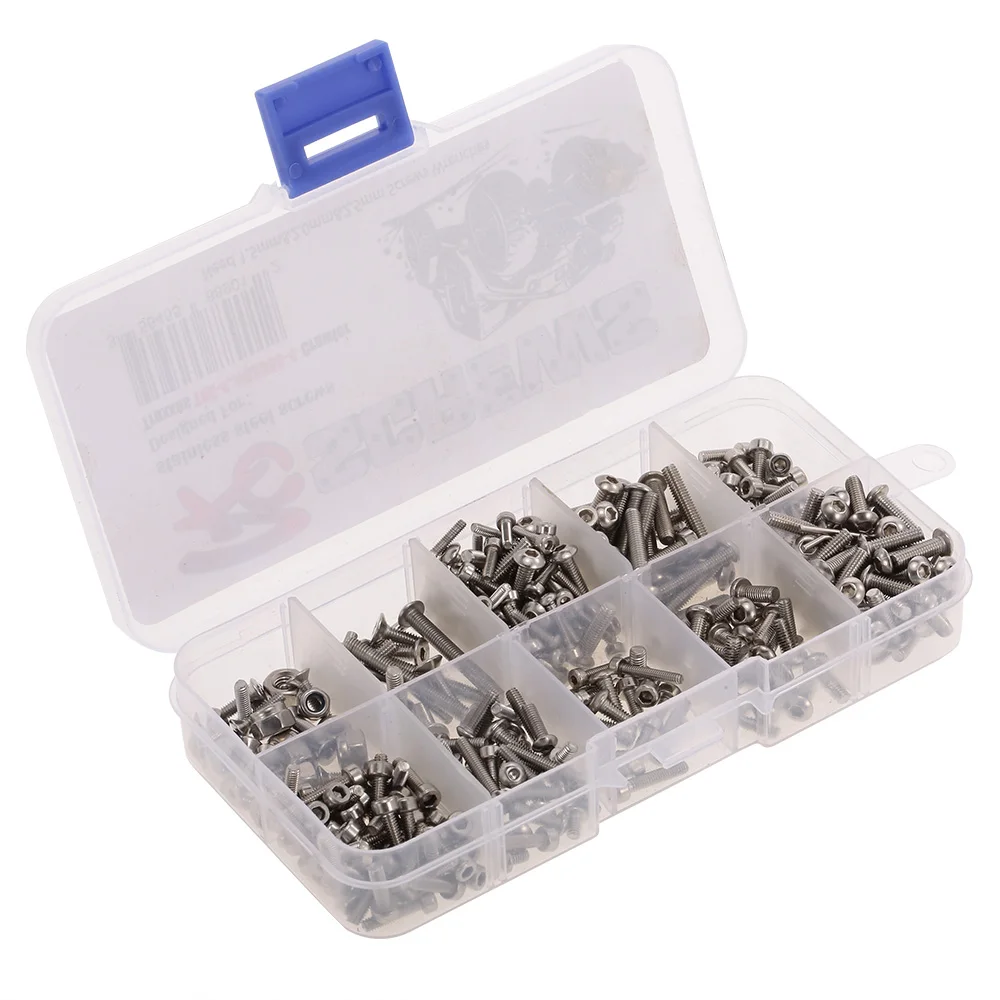 

RC Screws Metal Stainless Steel Screws Kit for Traxxas TRX-4 1/10 RC Car Off-road Crawler Car RC Truck Parts