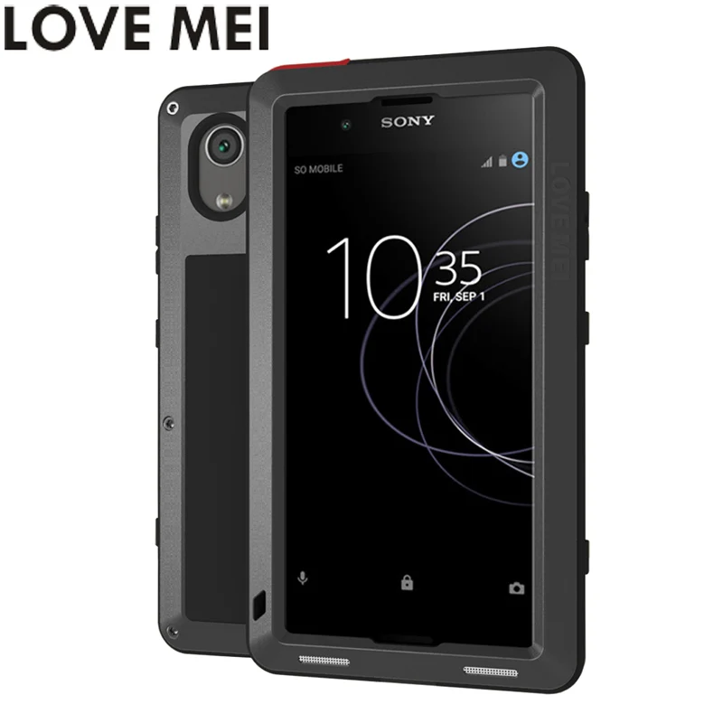 Мощные Чехлы LOVE MEI для Sony Xperia XA1 Plus двойной чехол сверхпрочный ударопрочный из ТПУ